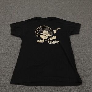 Fender Shirt Mens Large Black Graphic Guitar Worlds Favorite Recording